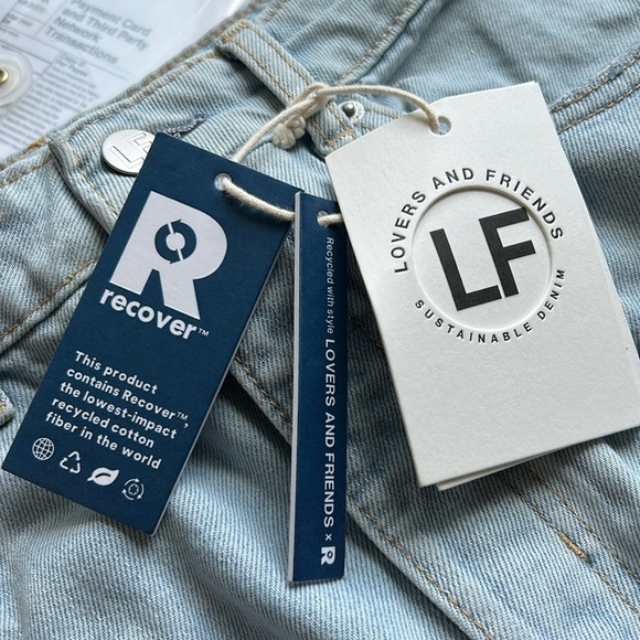 Lovers and Friends Reece Jean High Rise Rigid Slim Straight Palms Sz 28 NEW - Picture 9 of 14